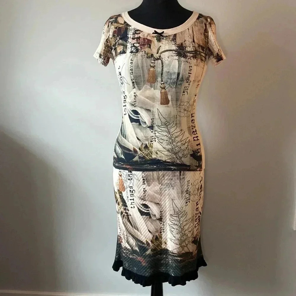 Marc Cain | T-  Shirt / Skirt Set